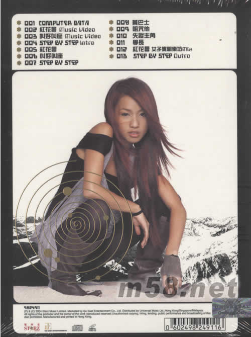 STEP BY STEP專輯背面圖片