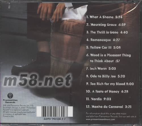 夜店NIGHT CLUB專輯背面圖片