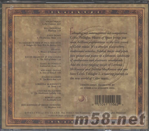 凱爾特曙光 2 CELTIC TWILIGHT 2 愛爾蘭音樂專輯第2輯 新世紀(jì)純音樂專輯背面圖片