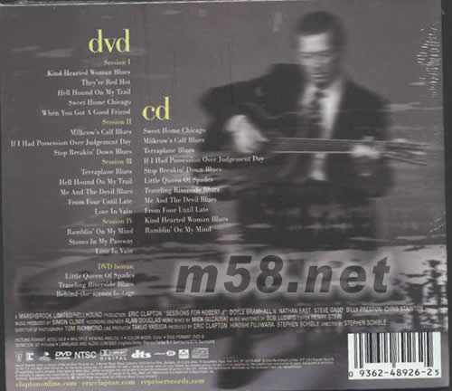 SESSIONS FOR ROBERT J DTS版專輯背面圖片