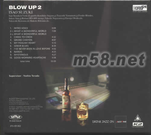 BLOWUP2 貝斯XRCD專輯背面圖片