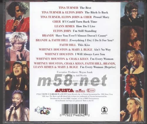 VIFI DIVAS LIVE 99專輯背面圖片