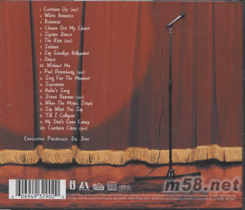 THE EMINEM SHOW專輯背面圖片