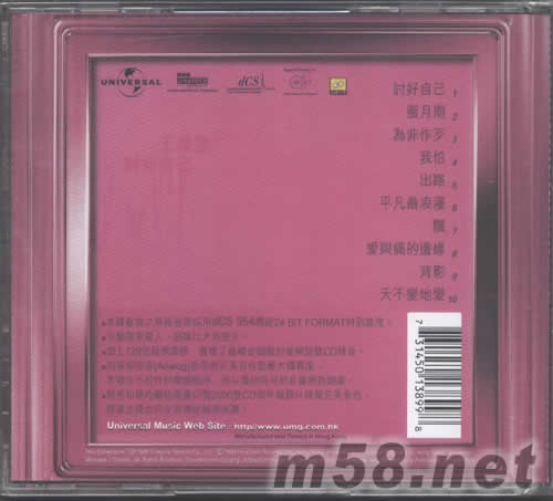 討好自己(20世紀光輝印記)專輯背面圖片