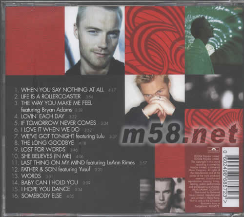 10 YEARS OF HITS專輯背面圖片