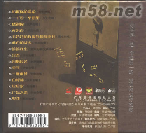 龍卷風專輯背面圖片