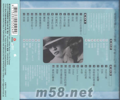 永遠的情人-情歌私藏全記錄專輯背面圖片