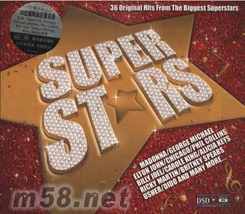 SUPER STARS(36位國際巨星名曲)專輯正面圖片