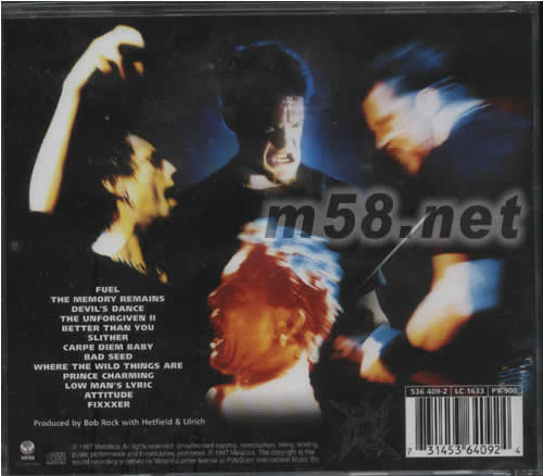 RELOAD專輯背面圖片