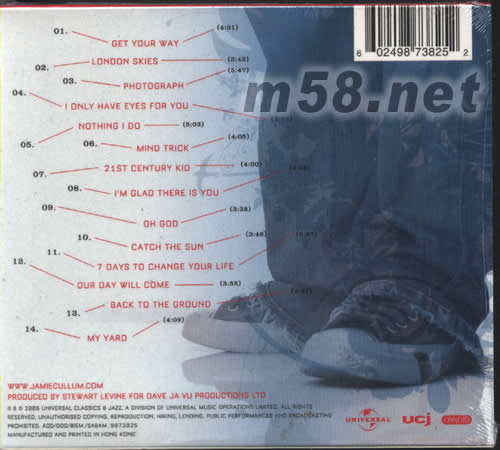 Catching Tales專輯背面圖片