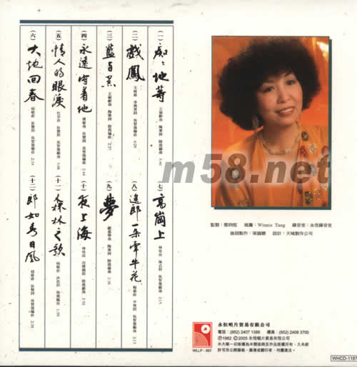 癡癡地等(永恒復黑系列)專輯背面圖片