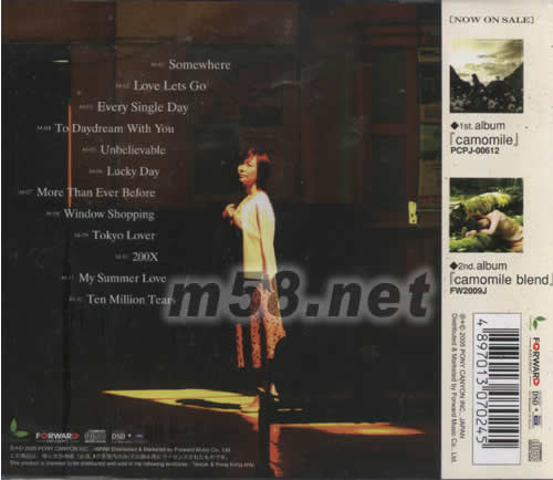 REMBRANDT SKY專輯背面圖片