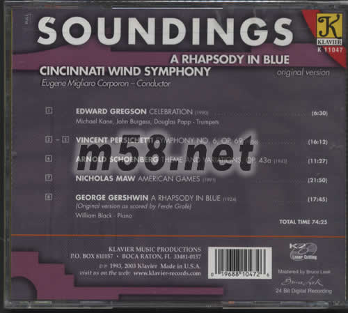 探索SOUNDINGS專輯背面圖片