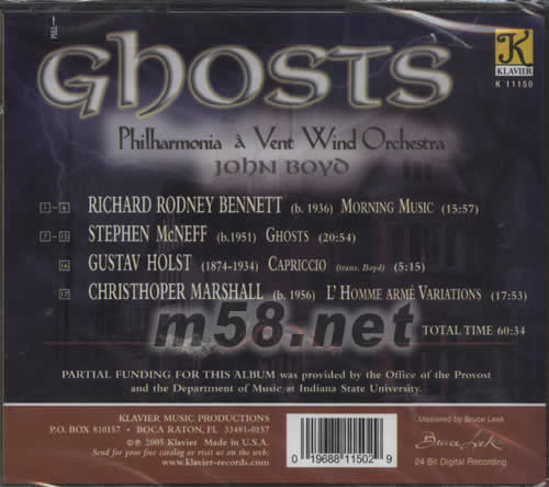 幽靈GHOSTS專輯背面圖片