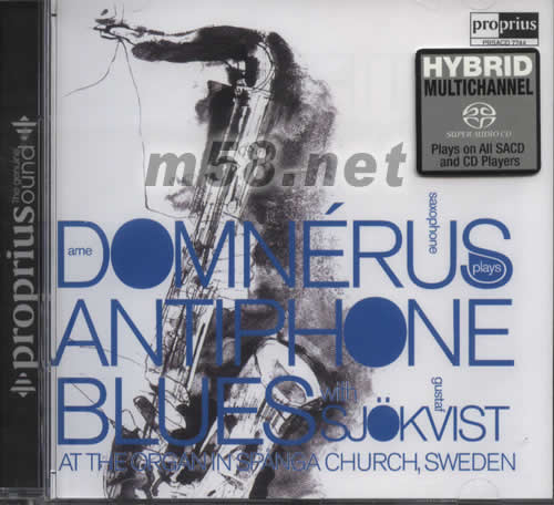 白教堂 ANTIPHONE BLUES DOMNERUS SJOKVIST 管風琴與色士風 SACD專輯正面圖片