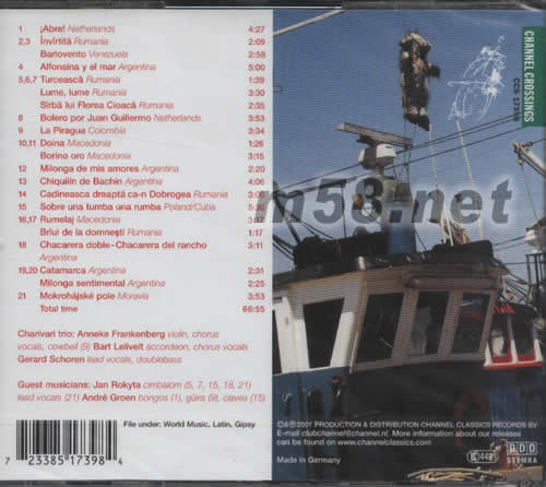 IABRE!流浪和拉丁音樂專輯背面圖片