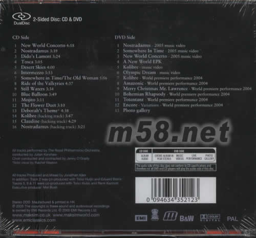 A NEW WORLD(CD+DVD)專(zhuān)輯背面圖片