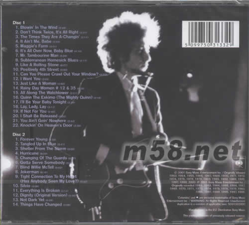 THE ESSENTIAL BOB DYLAN專輯背面圖片