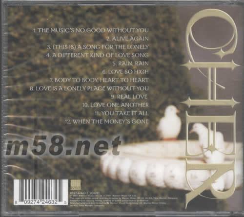 LIVING PROOF專輯背面圖片