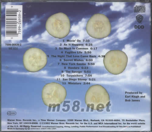 COOL專輯背面圖片