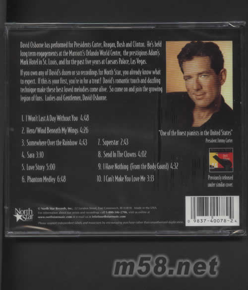 MUSIC OF THE NIGHT(黑鋼琴)專輯背面圖片