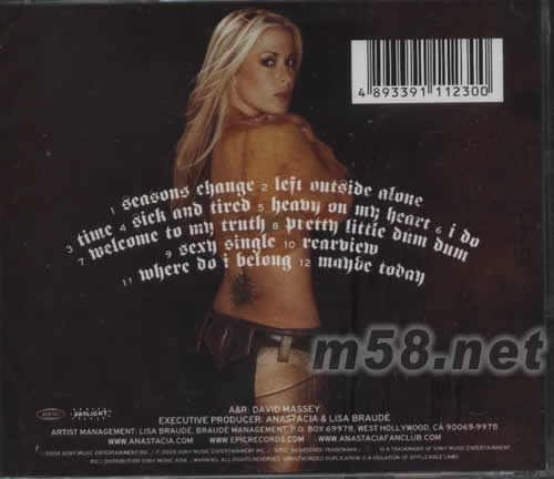 ANASTACIA專輯背面圖片
