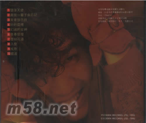 墮落天使專輯背面圖片