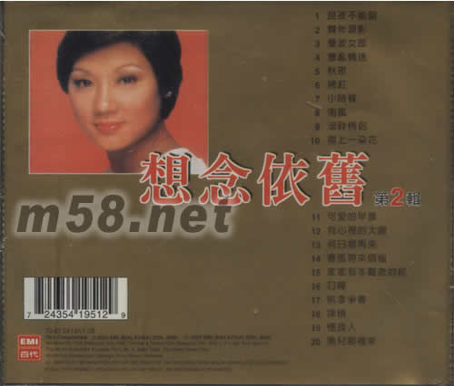 想念依舊(第2輯)專輯背面圖片