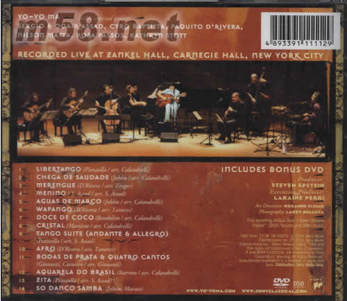 OBRIQADO BRAZIL LIVE IN CONCERT現場音樂會專輯背面圖片