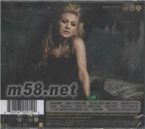 BREAKAWAY(EU版)專輯背面圖片