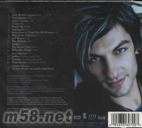 A NEW WORLD專輯背面圖片