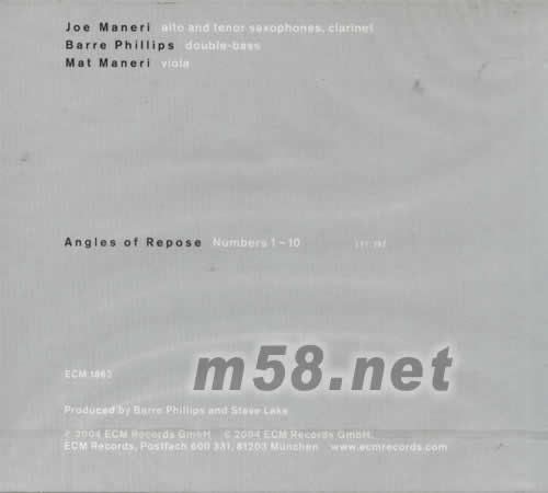 ANGLES OF REPOSE專輯背面圖片