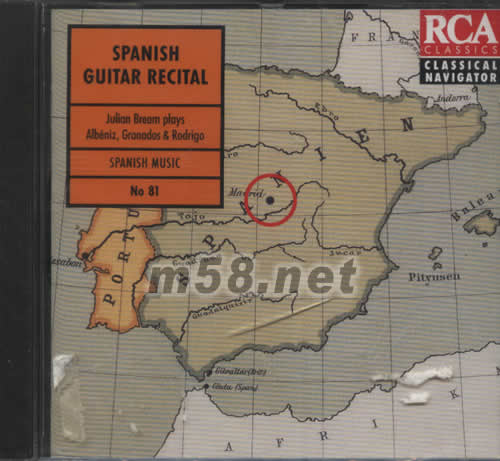 西班牙吉它獨奏會SPANISH GUITAR RECITAL專輯正面圖片