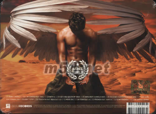 RAIN‘S WORLD(韓國(guó)版)專輯背面圖片