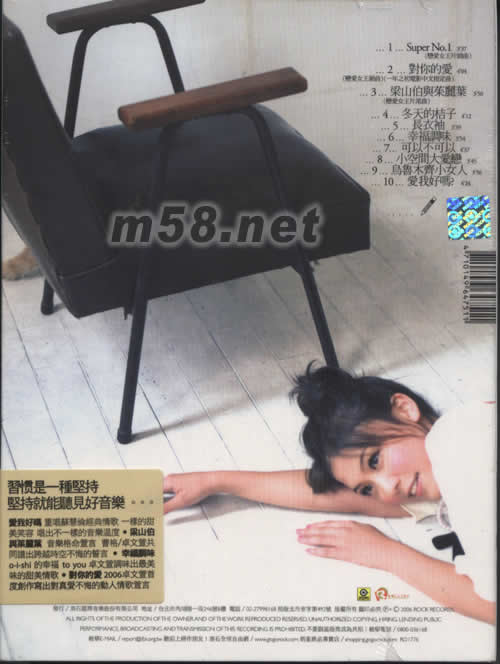 習慣專輯背面圖片