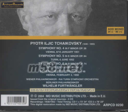 老柴 交響曲456專輯背面圖片