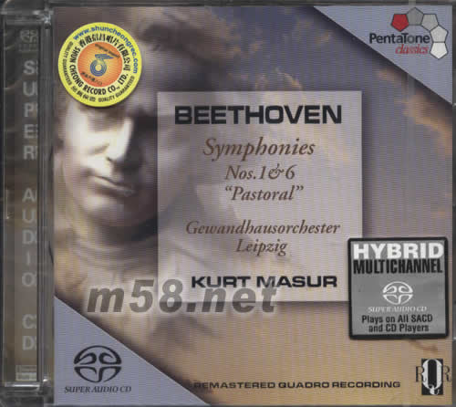 貝多芬第1&6交響曲SACD專輯正面圖片