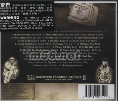 PRESENTS THE RE-UP專輯背面圖片