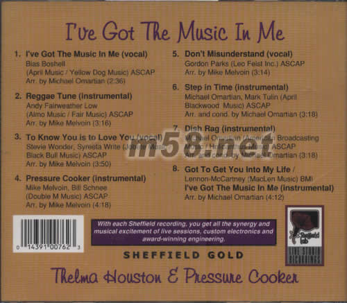 I’VE GOT THE MUSIC IN ME金碟(喇叭花系列)專輯背面圖片