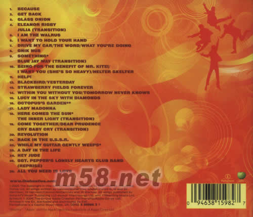 披頭四 (LOVE)專輯背面圖片