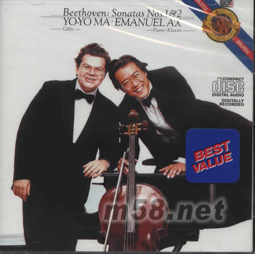 貝多芬奏鳴曲BEETHOVEN CELLO SONATAS MA專輯正面圖片