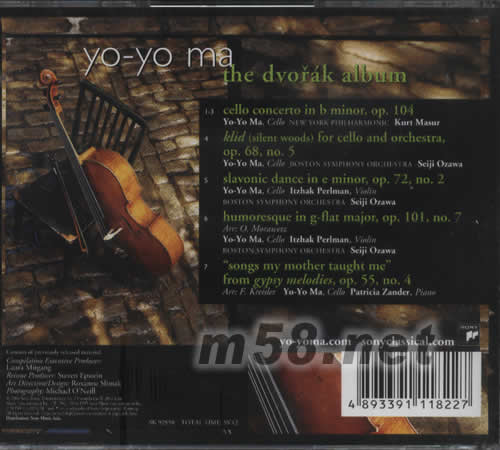 THE DVORAK ALBUM專輯背面圖片
