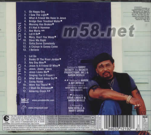 GOSPEL ROOTS專輯背面圖片