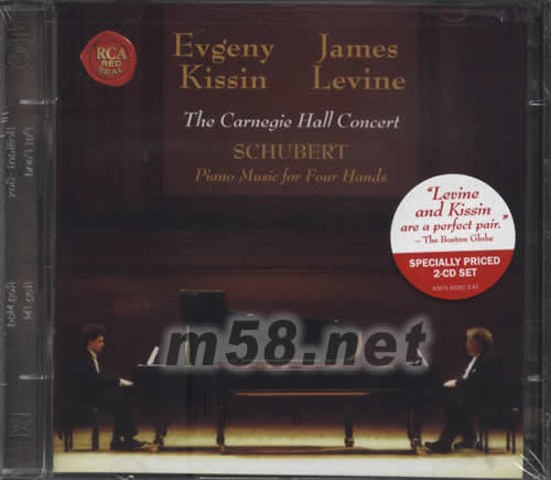 EVGENY JAMES與KISSIN LEVINE卡耐基大廳舒伯特鋼琴演奏會(RED SEAL系列)專輯正面圖片