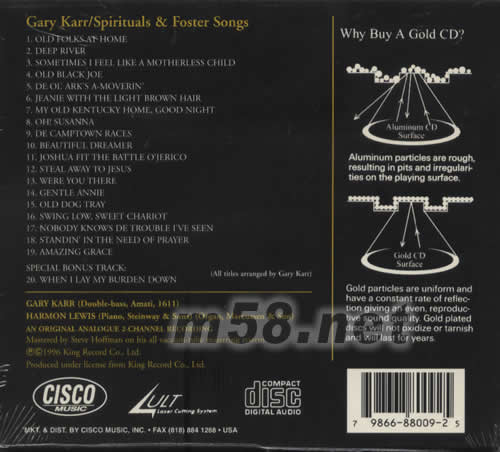 SPIRITUALS FOSTER SONGS(24k金版)專輯面圖片