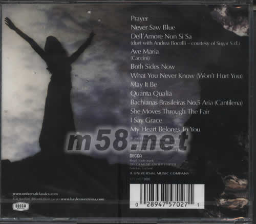 ODYSSEY專輯背面圖片