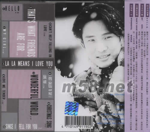 ALEX TO CHERISH專輯背面圖片