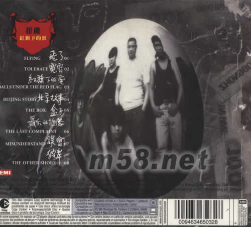 紅旗下的蛋專輯背面圖片
