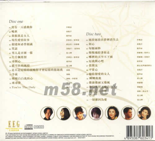 飛圖20周年紀念精選大碟專輯背面圖片