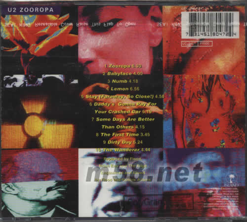 ZOOROPA專輯背面圖片